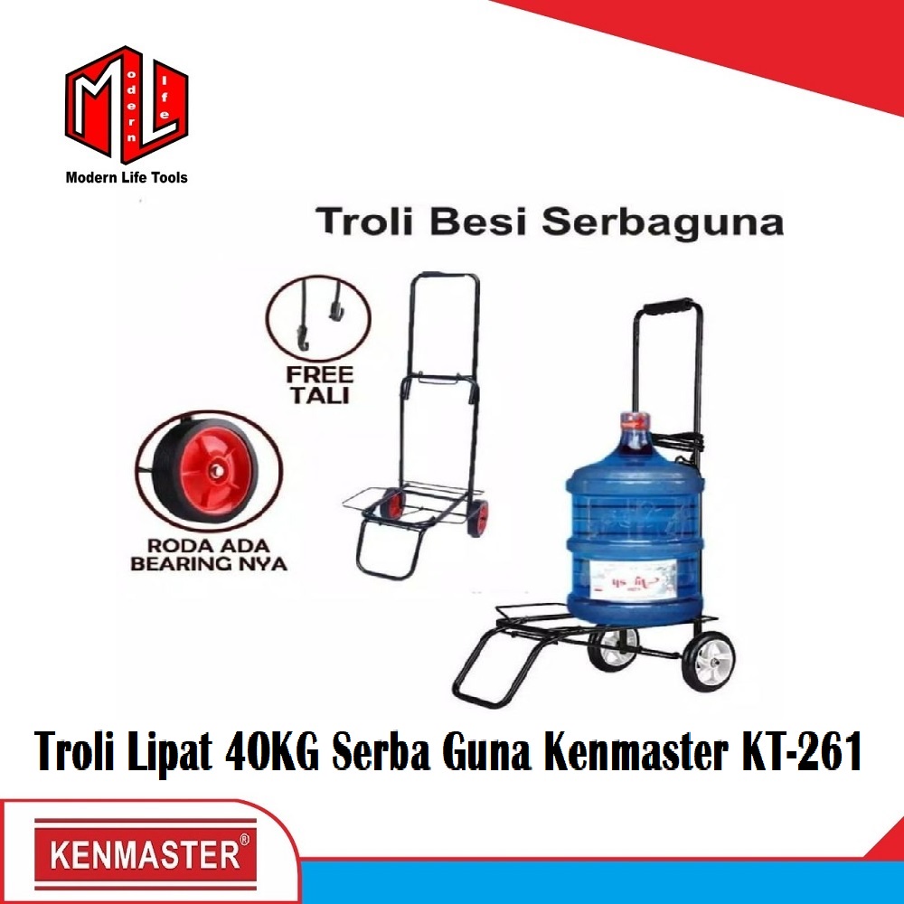 KENMASTER TROLI TROLLY LIPAT TAS BAGASI GALON BARANG 40KG SERBAGUNA