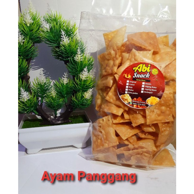 

Kripik Pangsit Ayam Panggang