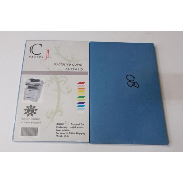 

COVER BUFFALO CJ BIRU TUA 150GR (100 lembar) | KERTAS BUFFALO F4