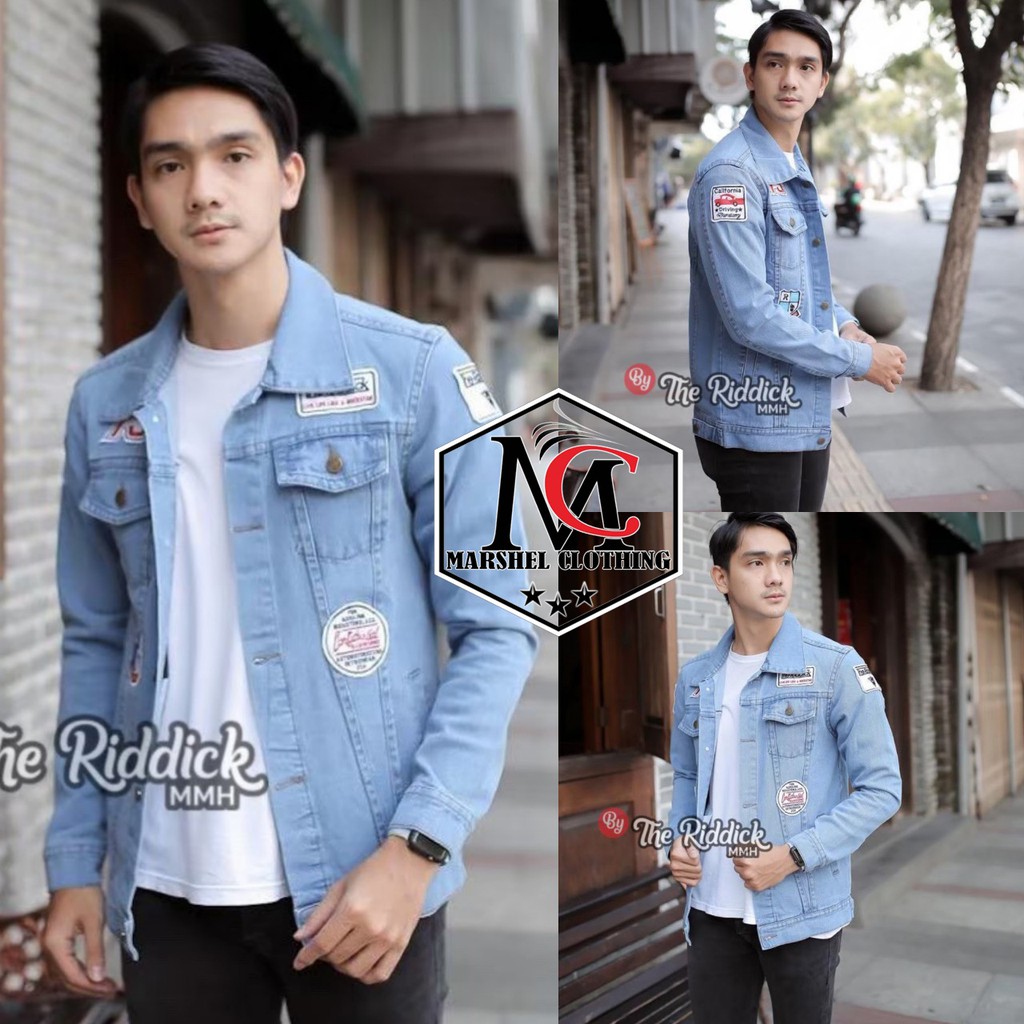 RCL - Jaket Jeans Pria Original The Riddick Emblem 02 Jaket Jeans Pria Jaket Jeans Harga Terjangkau THE RIDDICK MMH QUALITY PREMIUM