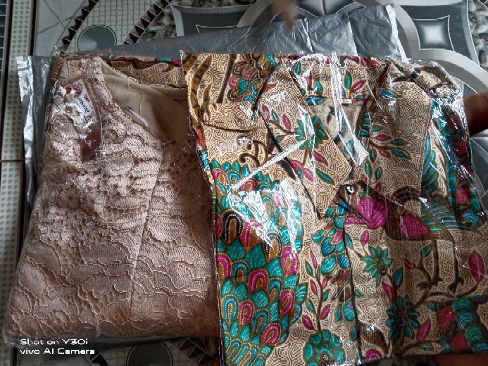 Ready Jumbo Dan Kemeja Anak Batik Couple Brokat Cendrawasih