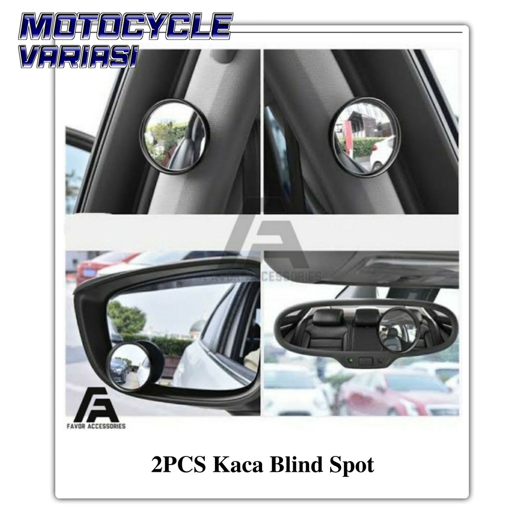 2 pcs Blind spot mirror kaca spion tempel cembung motor dan mobil