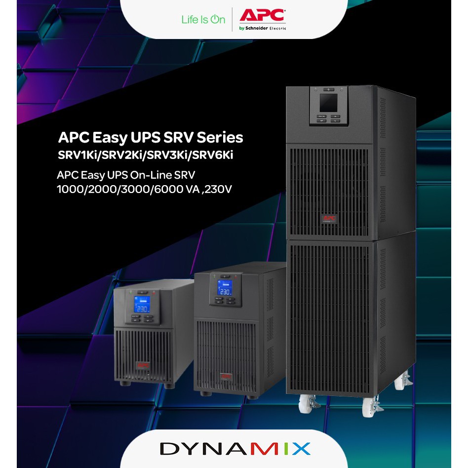 UPS APC SRV1Ki Easy UPS Online 1000VA 800Watts GARANSI RESMI