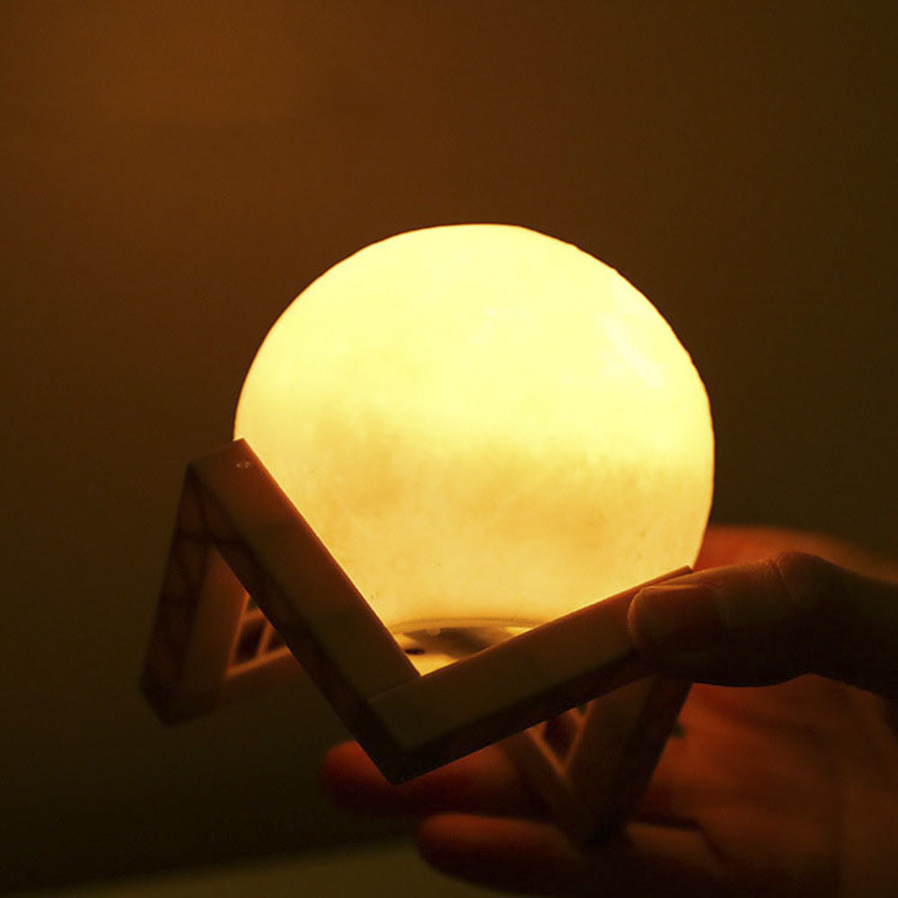 【COD Tangding】3D Moon Night Light DIY Birthday Gifts Painted Starry Sky Lamp