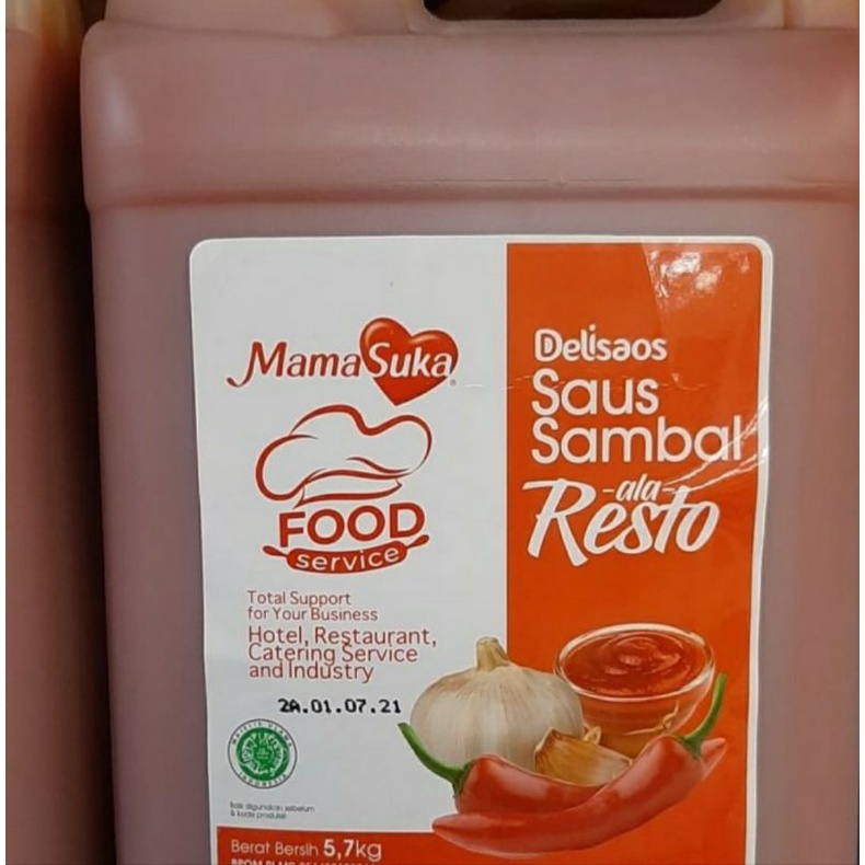 

saos sambal mamasuka ala resto 5.7kg