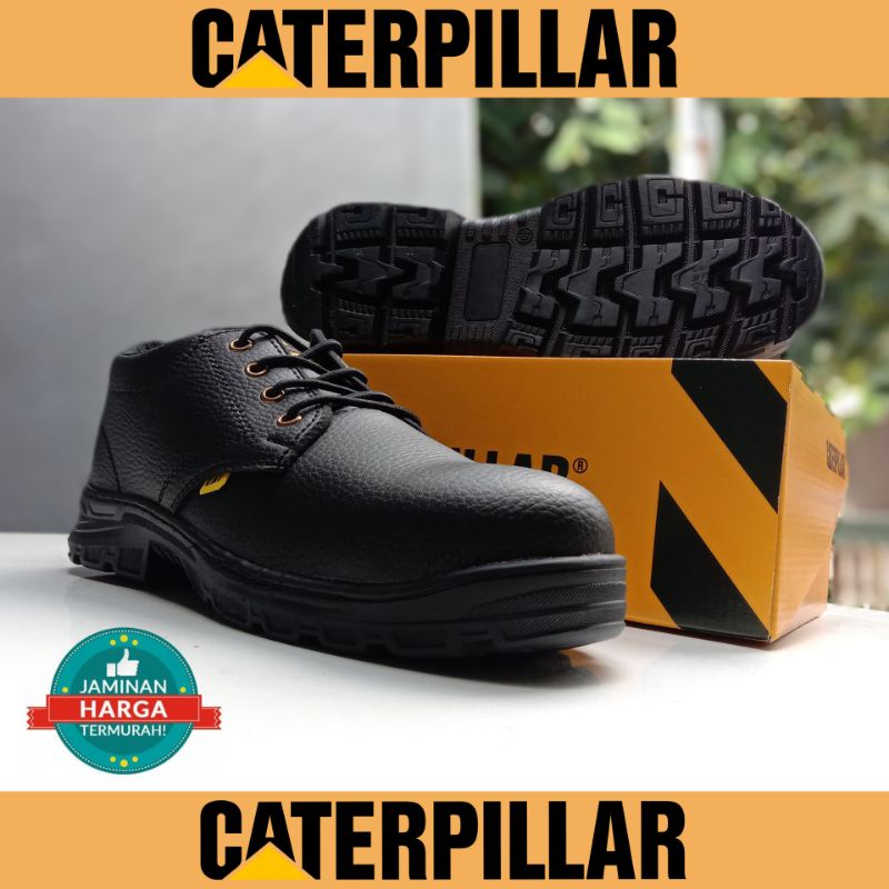 SEPATU SAFETY CATERPILLAR PRIA WANITA/ SEPATU KERJA PABRIK INDUSTRI KITCHEN RESTORAN SPBU ANTI SLIP