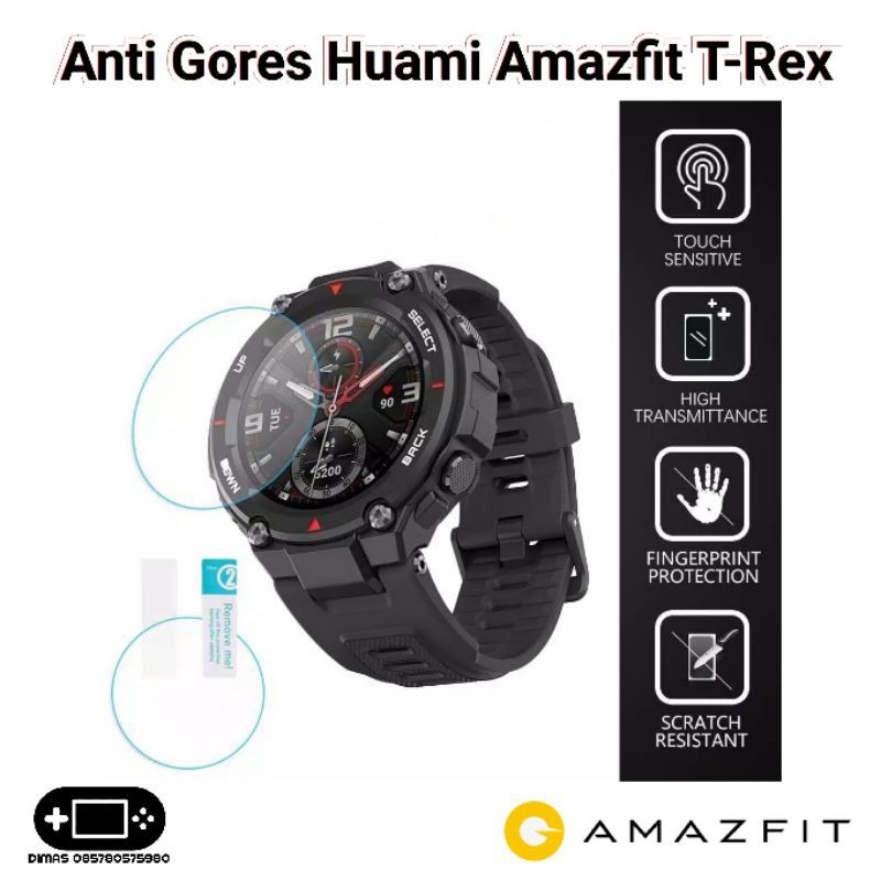 Pelindung Layar Tempered glass Smatwatch Huami Amazfit T-rex