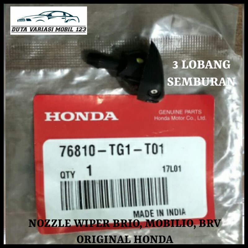 Semprotan Kaca Depan Kap Mesin / Nozzle Wiper Brio, Mobilio, Brv Original Honda