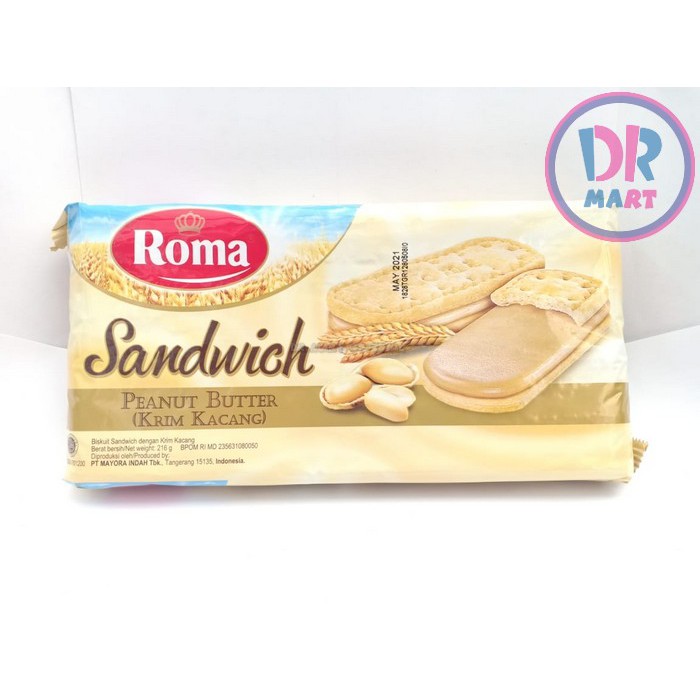 

Roma Sandwich Peanut 189gr