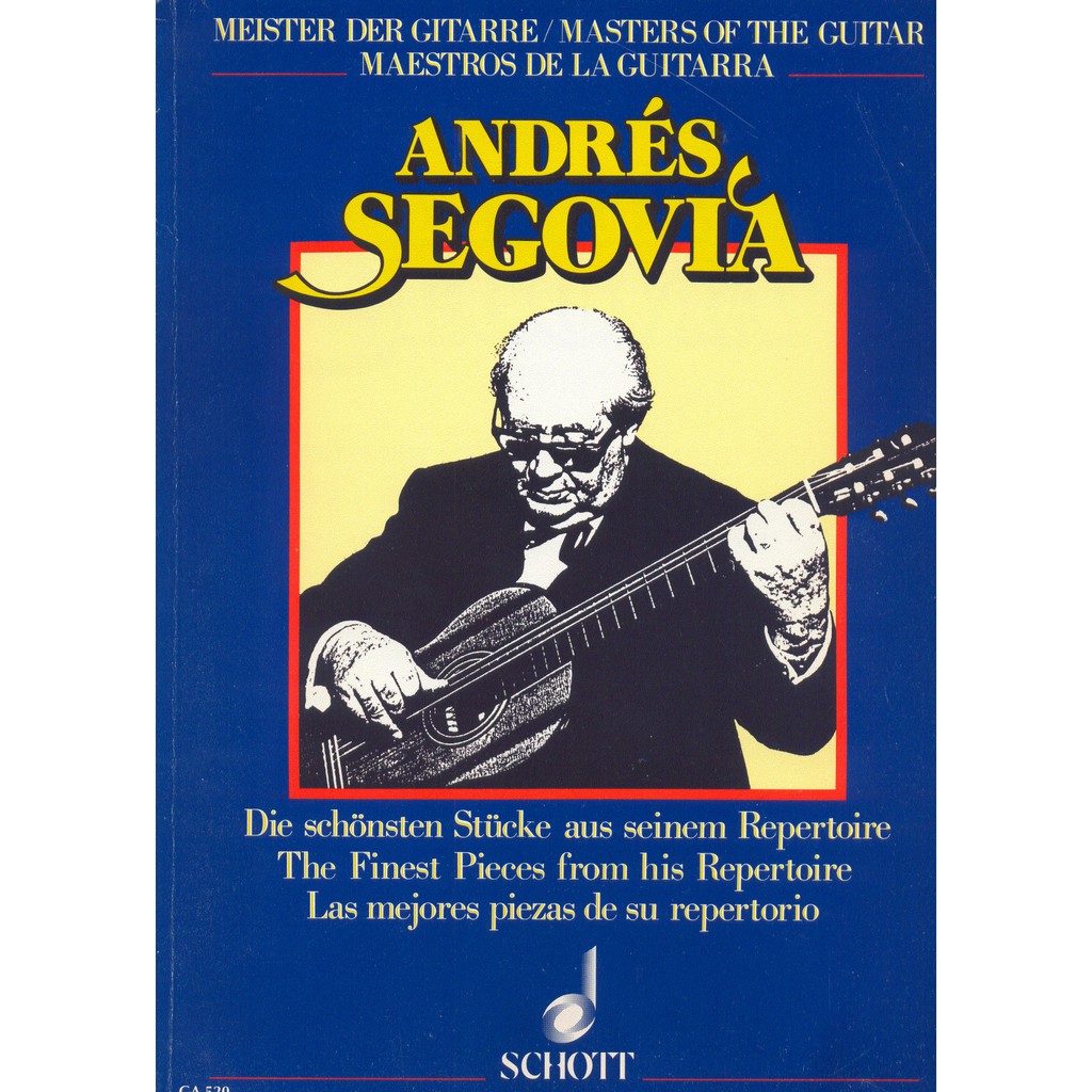 

Buku Gitar Andres Segovia - collection pieces for solo guitar