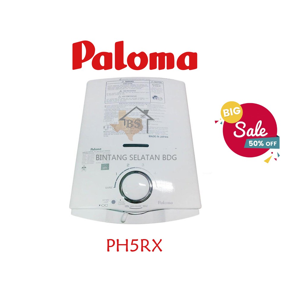 Water Heater Paloma Gas Ph5rx Pemanas Air Gas Paloma Shopee Indonesia