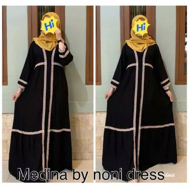 Daster arab NONI MEDINA Dress Rayon Super Busui Original