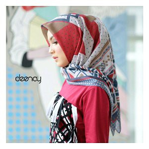 Jual Original Deenay Castel Voal Printed Scarf Murah