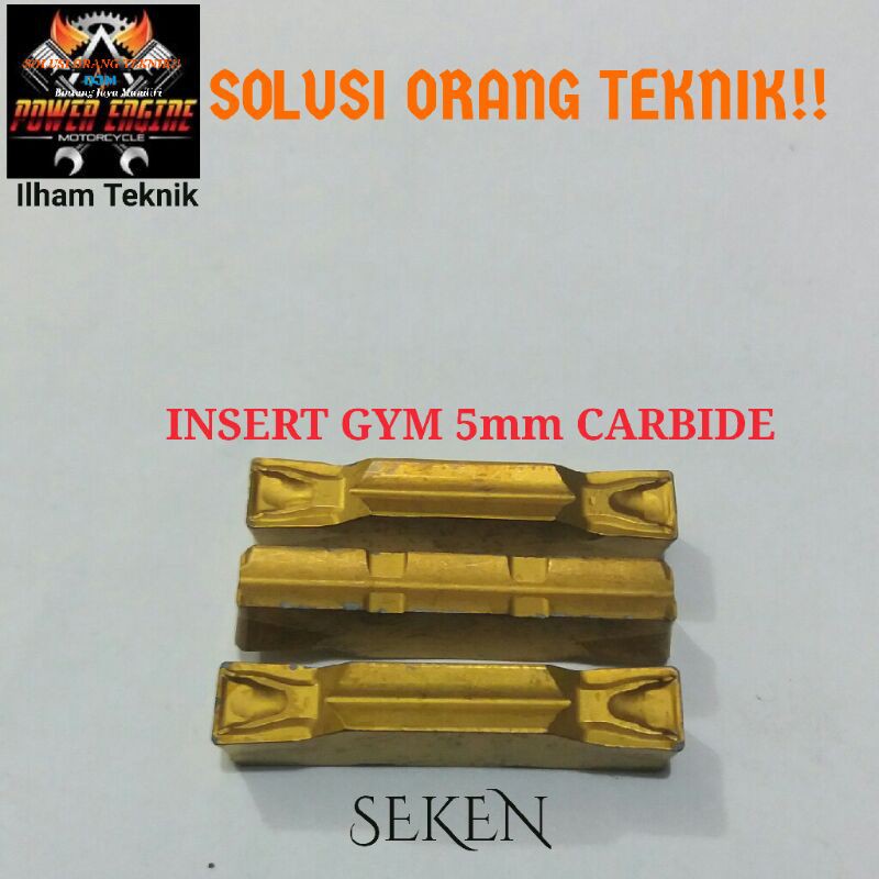 INSERT bubut insert potong pahat potong insert GYM 5mm MITSUBISHI atau MATA HOLDER atau PISAU BUBUT 