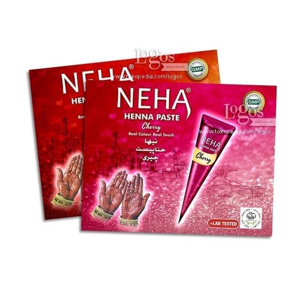 NEHA Henna Cone BPOM - Cat Kuku Halal Temporary Hand Painting - Neha hena Paste