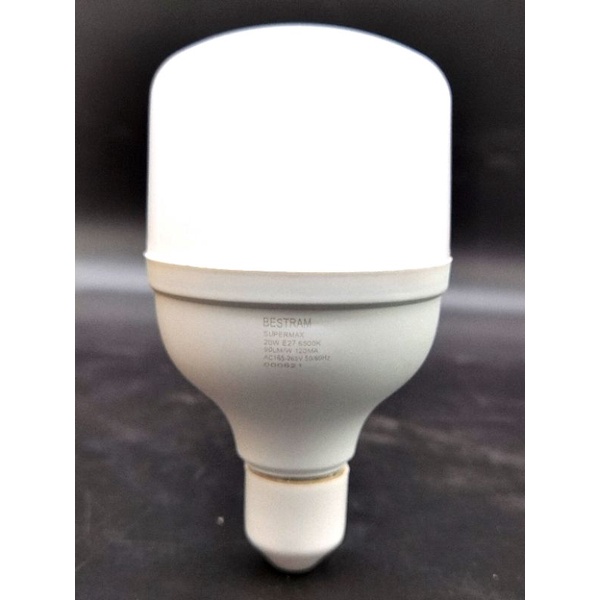 Lampu Led 20w Bestram Supermax, warna bolam putuh 6500K, garansi 1tahun