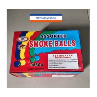 Kembang api bola asap smoke ball ISI 6 PCS MAINAN ANAK