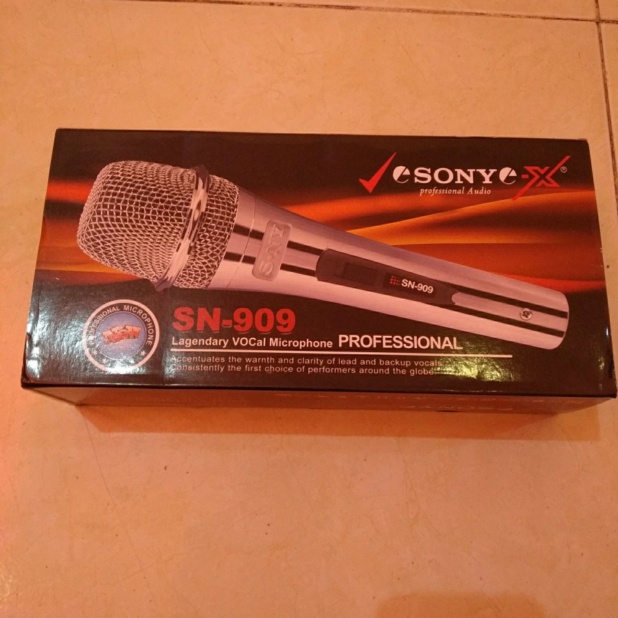 Promo COD!!! Microphone Sonnyy SN-909 Mic Kabel Bisa Untuk Karaoke Dan Acara Bahan Stainless Steel Berkualitas Terbaik