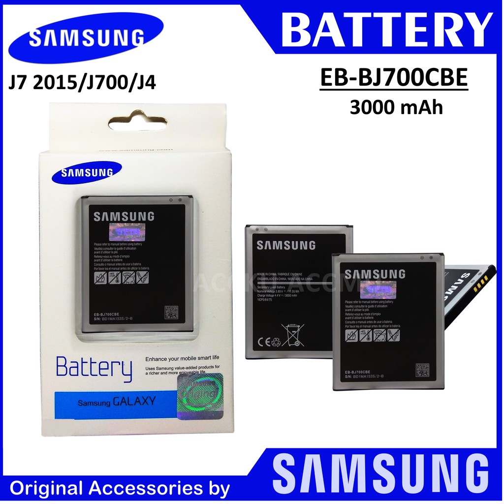 BATRE SAMSUNG J7 2015 J700 / BATTERY  SAMSUNG J4 2018 J400/ EB-BJ700BBU ORIGINAL