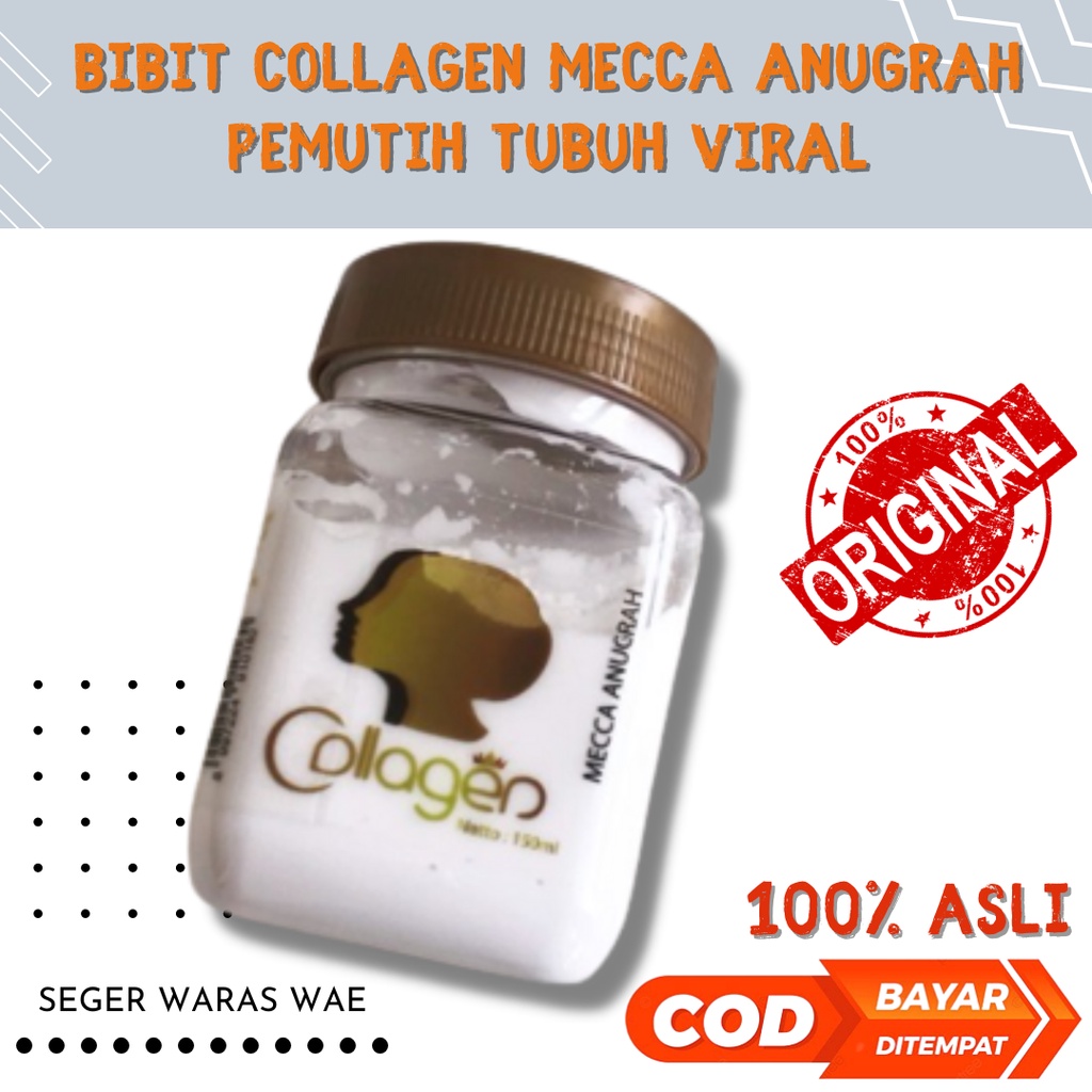 Body Lotion Bibit Collagen Mecca Anugrah / Pemutih Tubuh Permanen Instan