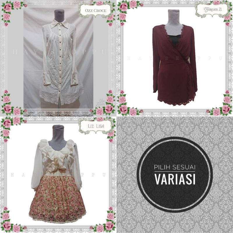 READY_041 DRESS KAWAII / KOREAN STYLE CASUAL OZZ CROCE, FOREVER 21, LIZ LISA