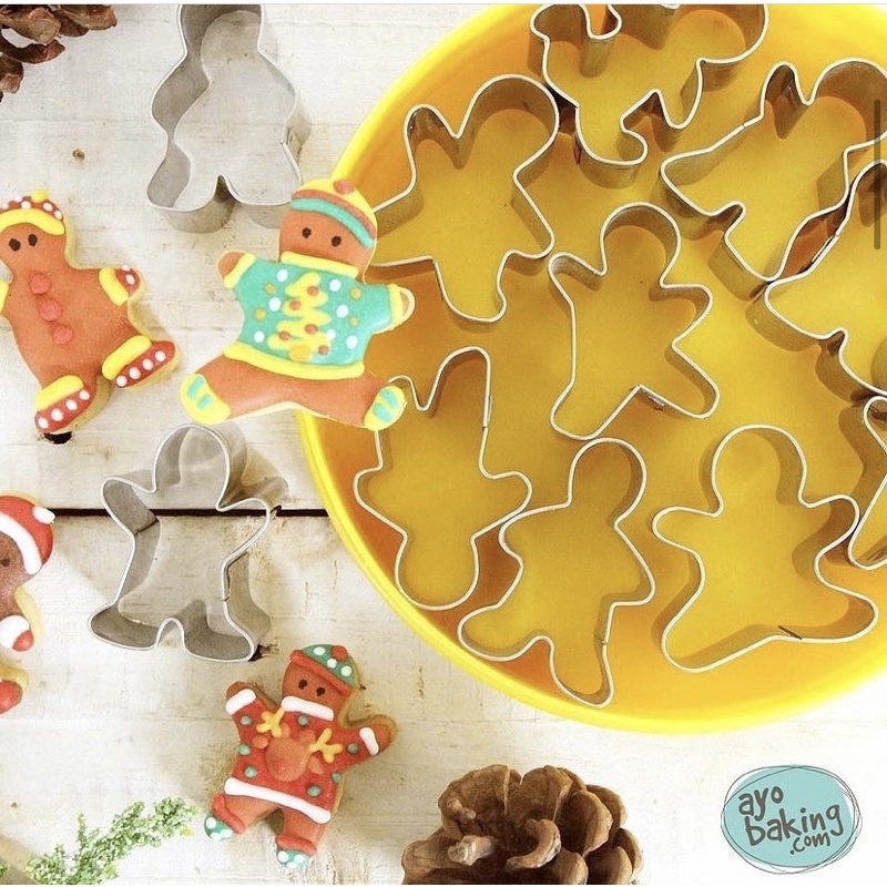 

SURYA Ginger Boy Collection Cutter Set of 12 | Cetakan Kue Kering