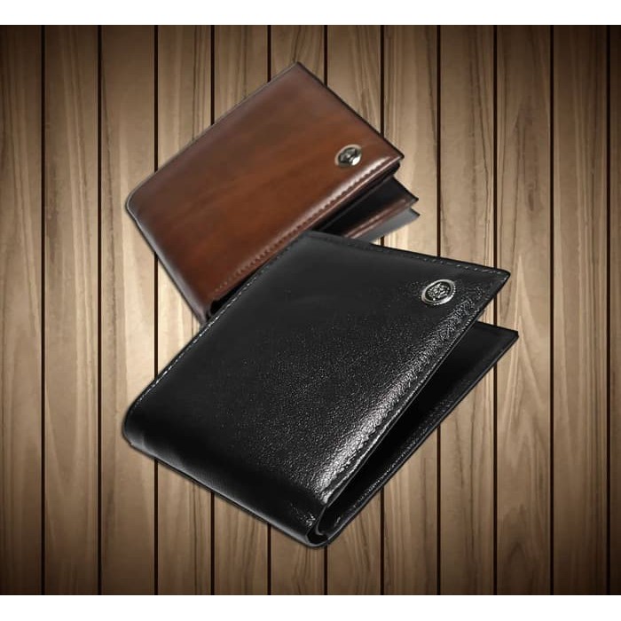 Dompet Kulit Pria Dewasa VERSACE 3D - Hitam