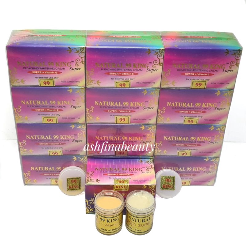 CREAM NATURAL KING PELANGI LUSINAN/12 SET