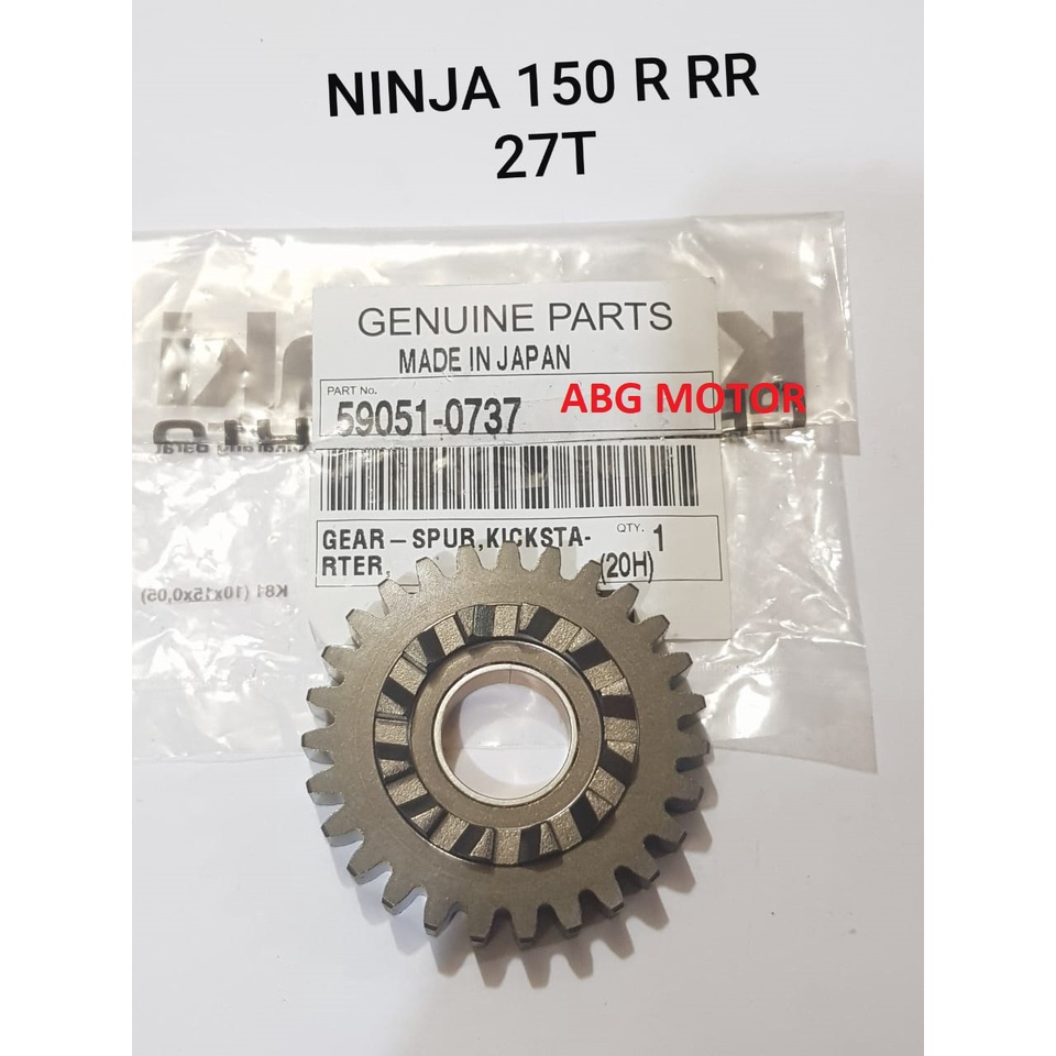 GEAR GIGI GIR SPUR KICK STARTER ENGKOL SELAHAN SLAHAN 27T NINJA 150 R S SS RR ORIGINAL