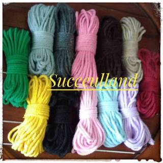 25 Meter PREMIUM Cotton Rope 4mm 25 M Tali Katun Macrame 25 Meter PREMIUM Cotton Rope 4mm 25 M Tali Katun Macrame