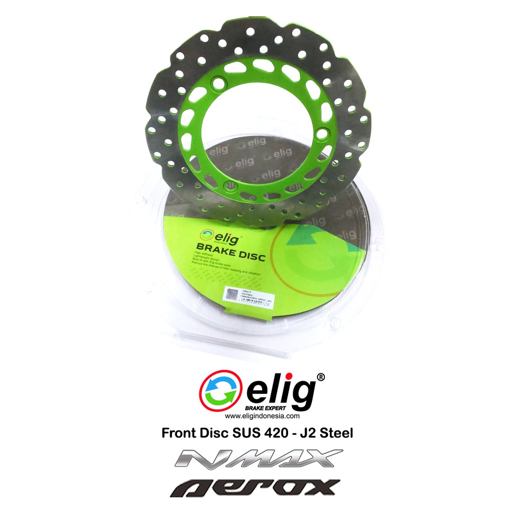 PIRINGAN CAKRAM DISKBRAKE DEPAN NMAX AEROX 155 ELIG ANTI SELIP