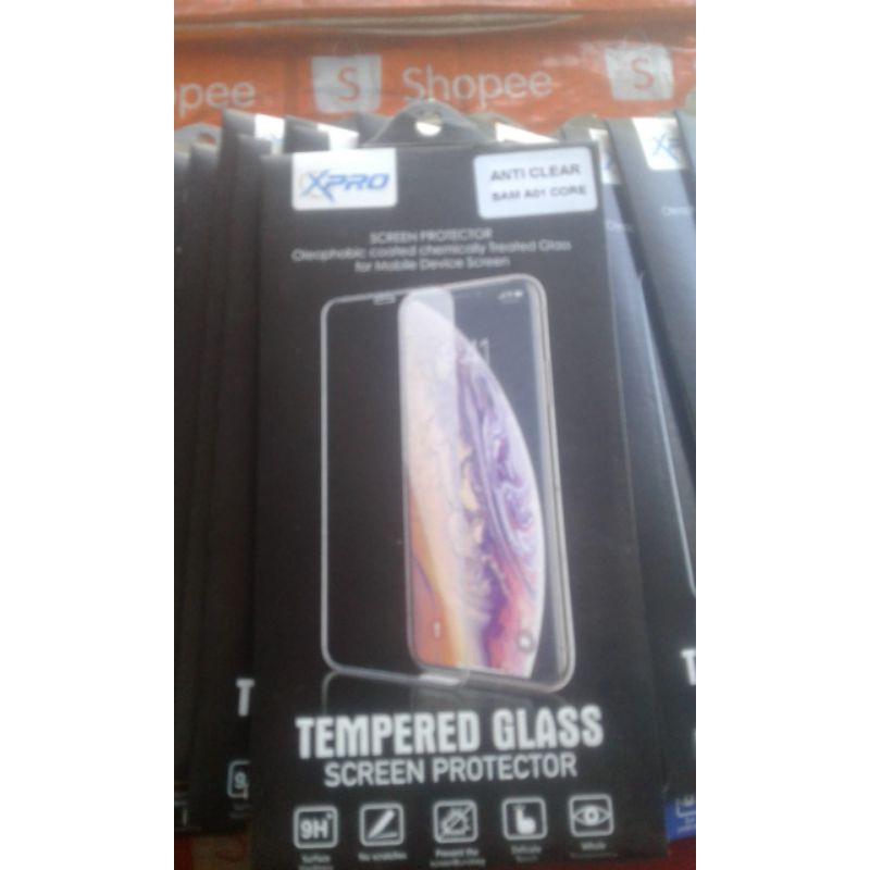Tempered glass/temper glass/tg samsung a01 core.