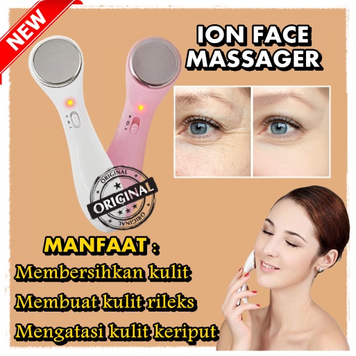 BIG SALE alat penghilang kantung mata dan kerutan massager Alat setrika wajah bagus pembersih kulit 