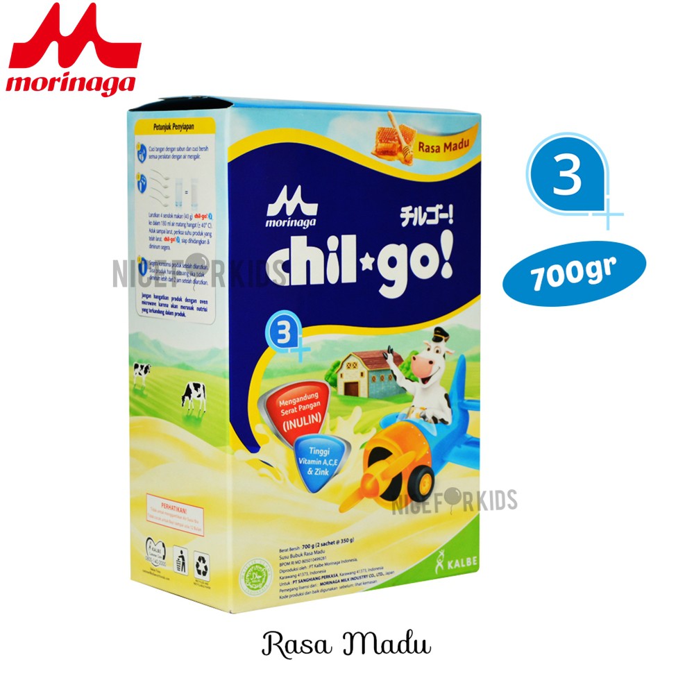 Susu Morinaga Chil Go Powder 700 Gram Susu Bubuk Formula Pertumbuhan Anak Bayi Chilgo 1 tahun 1+ dan 3 tahun 3+