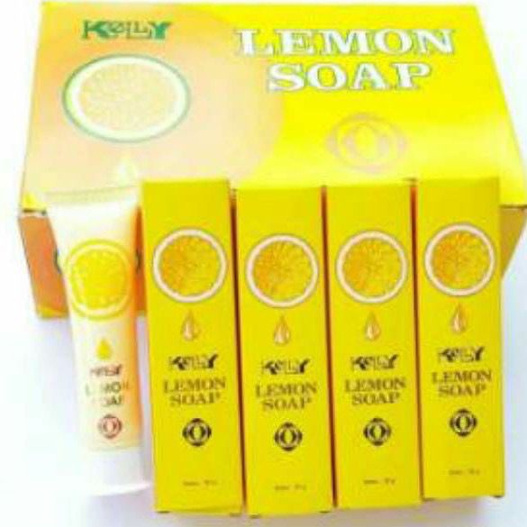 `ღ´ PHINKL `ღ´ 【﻿ｋｅｌｌｙ】 Sabun Kelly lemon 15gr/25gr sabun cuci muka wajah pencerah pemutih kulit leher