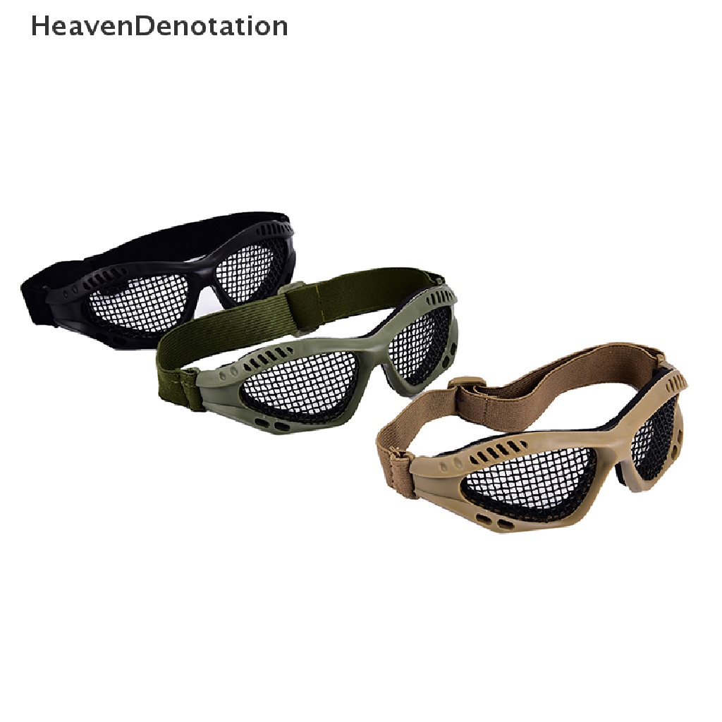 Kacamata Goggle Pelindung Mata Bahan Metal Mesh Untuk Paintball / Berburu / Airsoft