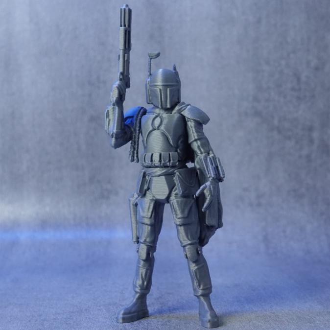 Boba Fett Star Wars - 3D Printed Action Figure Ready Stok