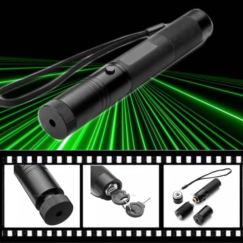 Senter Laser Green Laser Pointer Laser Outdoor Laser Warna Biru  Baterai+Charger