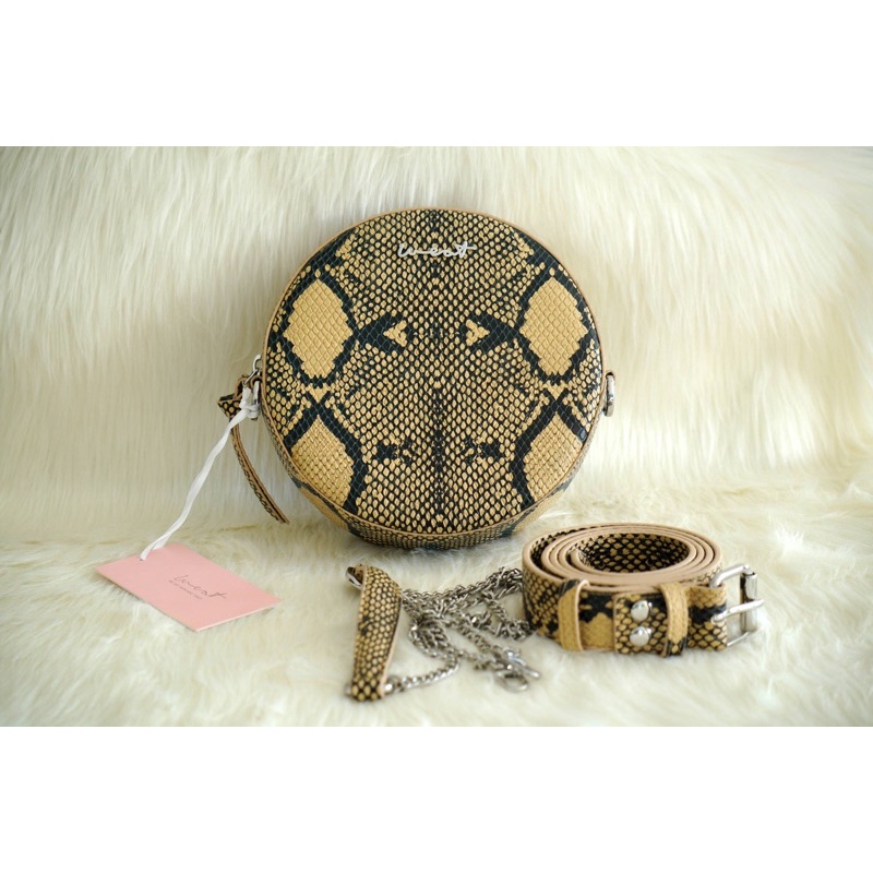 Weat Round Bag - Snake Print