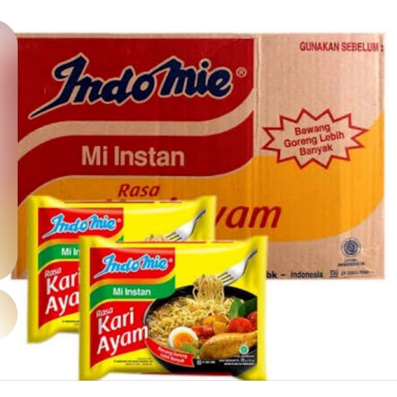 

Indomie kuah rasa Kari ayam 1 karton isi 40 pcs