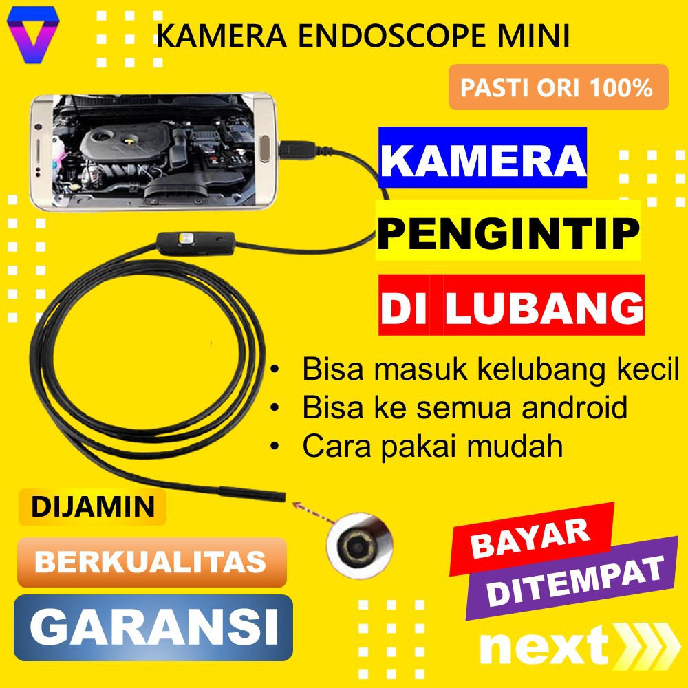 CAMERA PENGINTAI MINI KAMERA ENDOSCOPE KECIL PENGINTAI KECIL SPY CAM HIDDEN CAMERA CCTV WIFI JS98