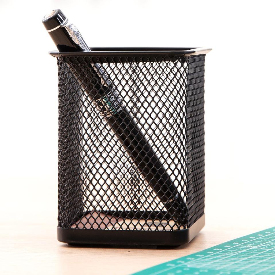 

11.11 SALE Deli Desk Organizer Tempat Pulpen pensil Jala 80 x 90mm Tahan lama ringan E9174