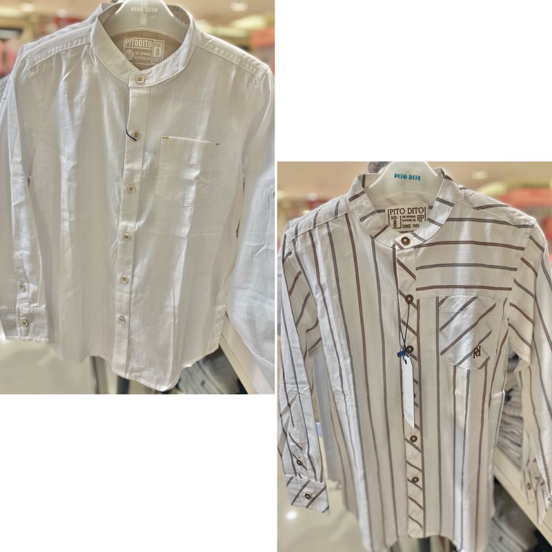 Kemeja koko lengan panjang anak laki-laki PITO DITO (2-14th)