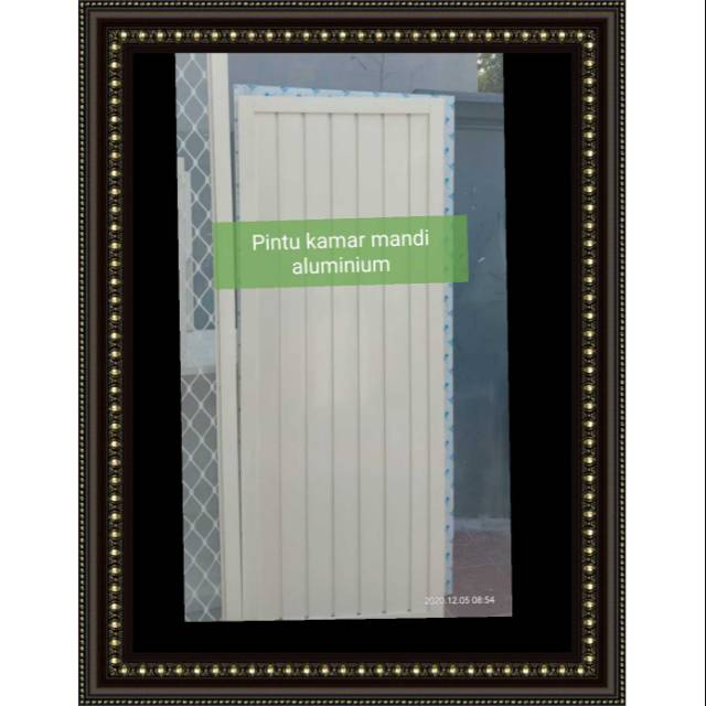 Pintu kamar mandi aluminium kokoh plus kusen sudah termasuk pasang dan Ongkir