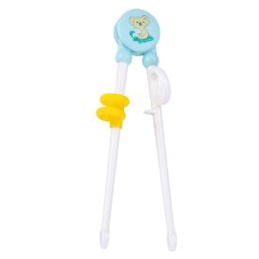 H 700 Sumpit Anak Karakter / Sumpit Anak Belajar Makan Model Kartun motif kucing Lolipop Animal Donat unik korea-Animal Blue