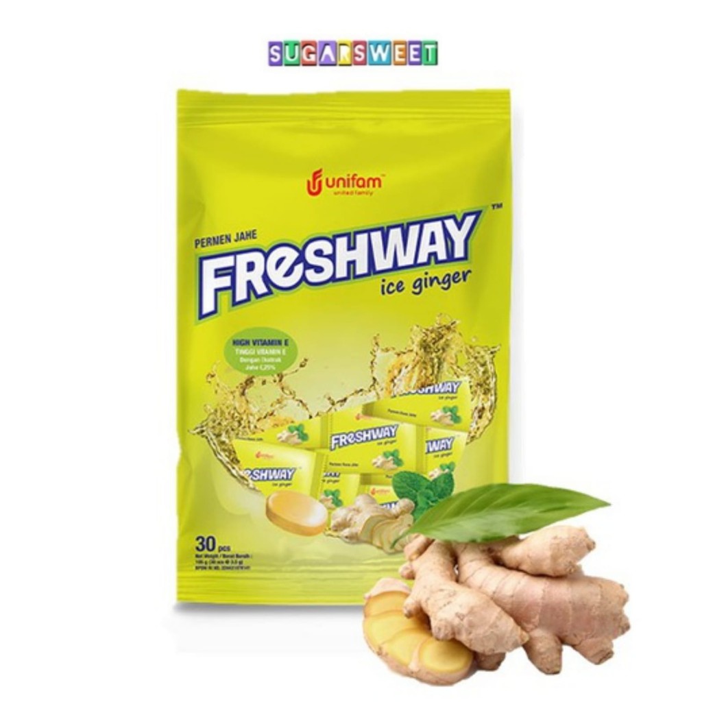 

Permen Freshway Ice Ginger Candy Bag 30 pcs x 3.5 g