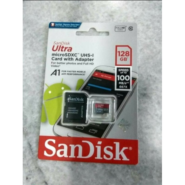 Sandisk Memory Micro SD 128 GB / MicroSD Card 128 GB