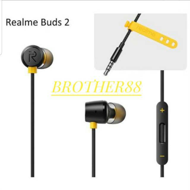 HEADSET EARPHONE REALME BUDS 2 ORIGINAL (RMA 101) HANDSFREE MAGNETIC