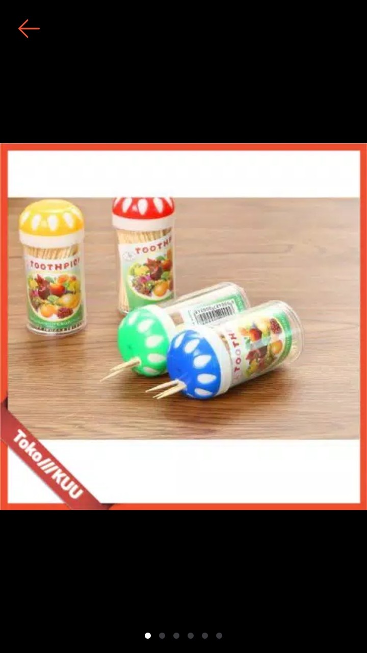 Tempat Tusuk Gigi + Isi 100  50gr