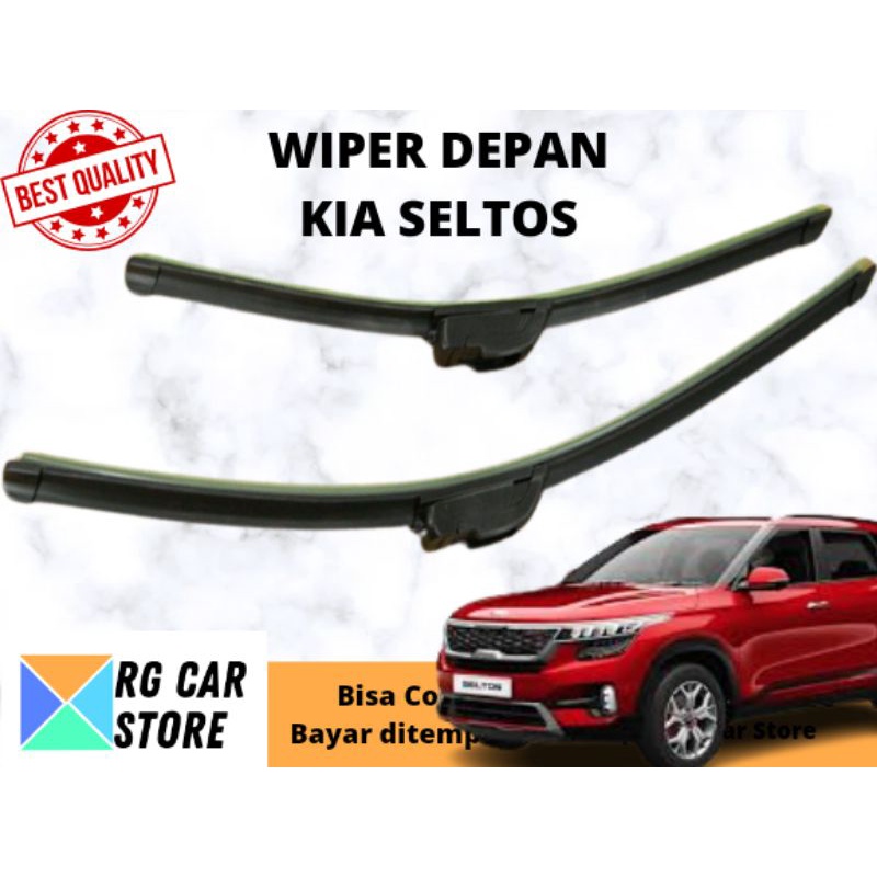 WIPER KIA SELTOS FRAMELESS ISI 2PCS DIJAMIN PNP TINGGAL PASANG BERKUALITAS